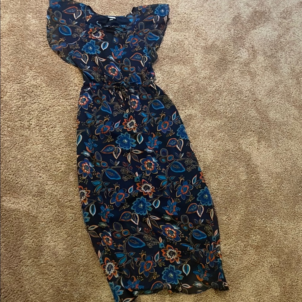 Floral Blue Dress